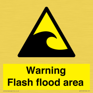 Warning Flash flood area